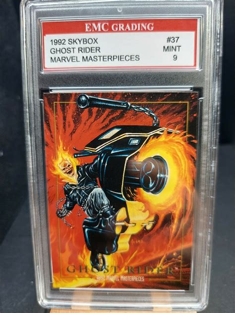 Ghost Rider Marvel Masterpieces Card Emc Graded Vintage Skybox