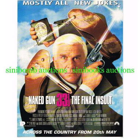 Naked Gun Leslie Nielsen Movie Film Original Magazine Advert