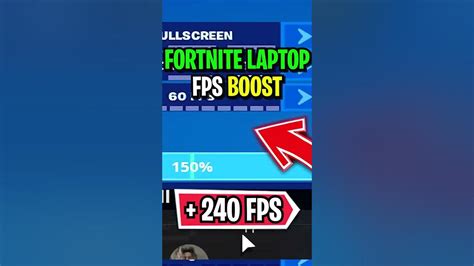 How To Get 240 Fps In Fortnite Laptop Youtube