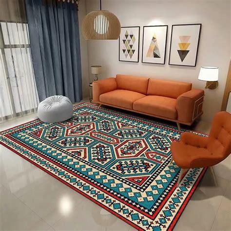 Tapis Moderne G Om Trique Style Ethnique Style Marocain Pour Salon