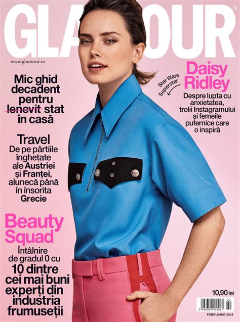 Revista Glamour Magazine Romania Poza Coperta Daisy Ridley