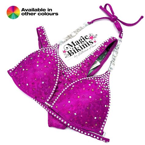 Quick Ship Bikini Broken Glass With Neck Connectors Magic Bikinis Custom Competition