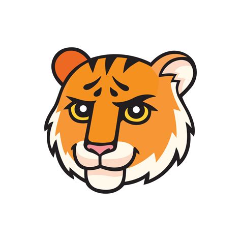 Tiger Face Cartoon