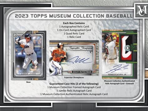 Topps Museum Collection Baseball Hobby Box Cloutsnchara