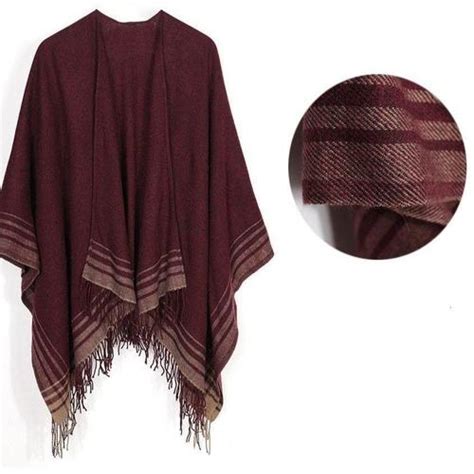 Poncho Femme Cachemire Chaud Univers Du Poncho