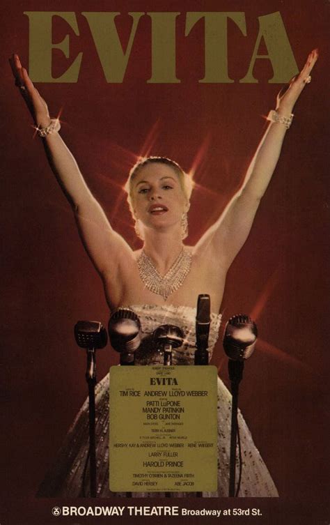 Evita 1979 11x17 Broadway Poster