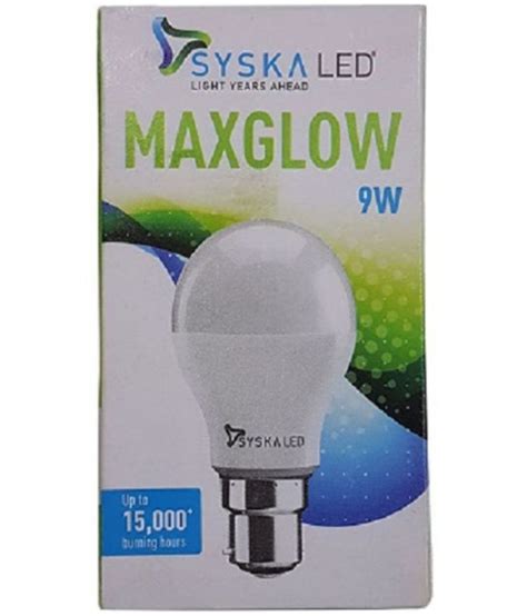 Syska W Led Bulbs Cool Day Light Pack Of Buy Syska W Led Bulbs