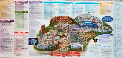 2015 disney California Adventure Park Guide Map