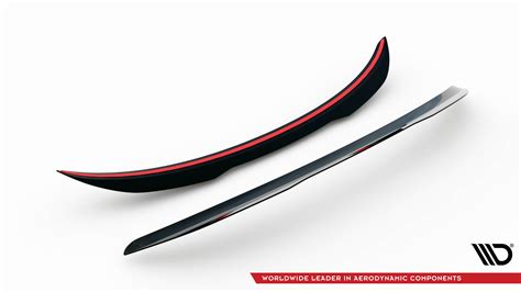 SPOILER EXTENSION RENAULT MEGANE MK3 RS Trophy RS Cup Gloss Black