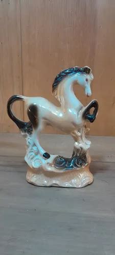 Antigo Enfeite Cavalo De Porcelana Nude Parcelamento Sem Juros
