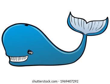 Whale Cartoon Vector Illustration Isolated On Stock Vector Royalty