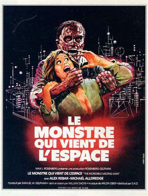 Affiches de cinéma de Le monstre qui vient de l espace de William Sachs