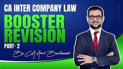 Ca Inter Company Law Booster Revision Part Ii Ca Amit Bachhawat