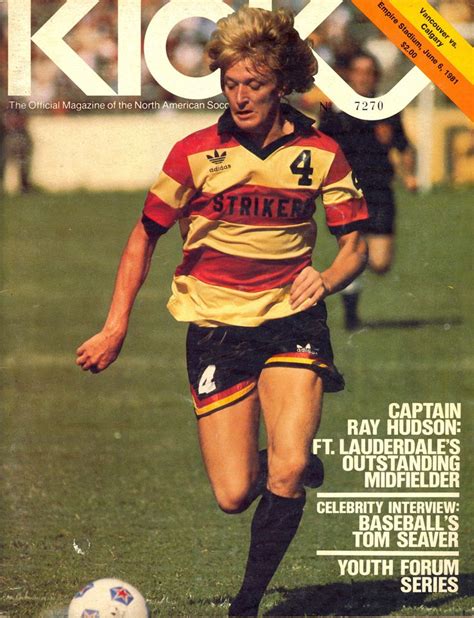 1981 Kick Magazine Whitecaps Vs Calgary Boomers Ray Hudson North