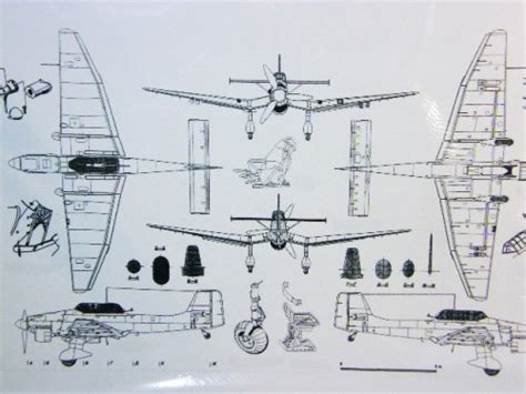 Photos - Military Aviation picture of WW2 fighter plane blueprint was ...