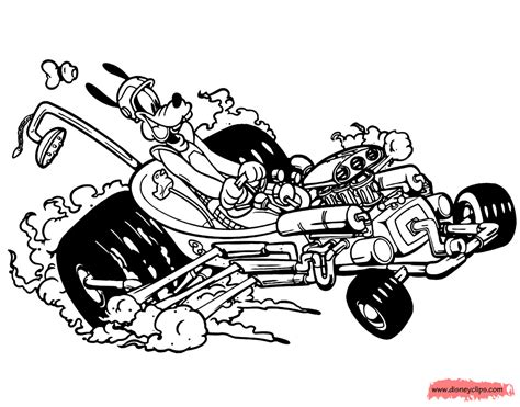 Printable Mickey Mouse Roadster Racers Coloring Pages