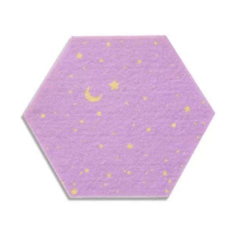 Felt Hexagon Cork Board Tiles Self Adhesive Notice Board Pink Wall