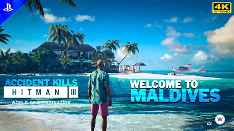 Hitman 3 PS5 Maldives Haven Island Cinematic Gameplay 4K60FPS YouTube