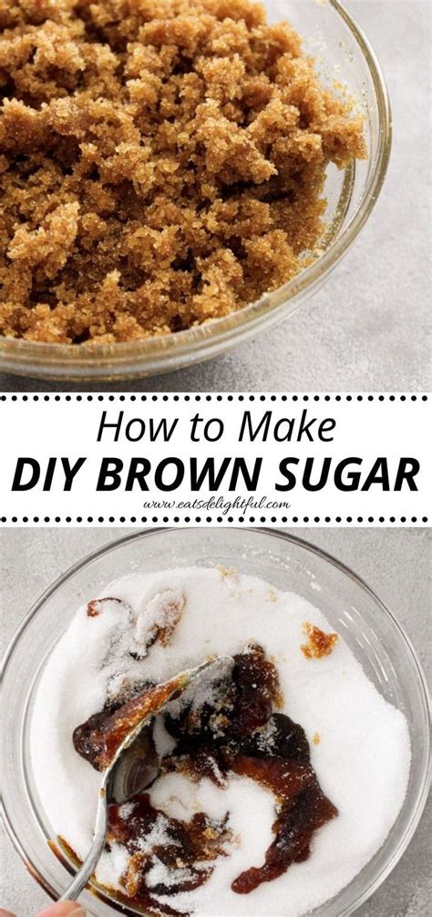 How To Make Diy Brown Sugar Substitute Brown Sugar Recipes Make Brown Sugar How To Make Brown