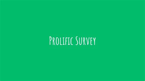 How To Earn Money Taking Surveys On Prolific Academic