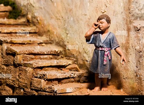 Figurine Representing Crying Arabic Child Stock Photo Alamy