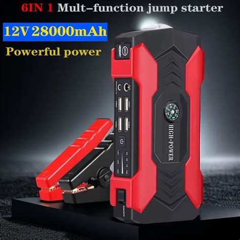 28000mah Auto Portable Battery Jump Starter High Power Multi Function Quick Start Car Booster