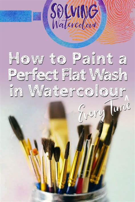 How To Paint A Perfect Flat Wash In Watercolor Solving Watercolour