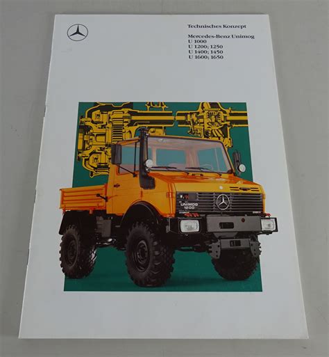 Prospekt Technisches Konzept Mercedes Benz Unimog Baureihe U