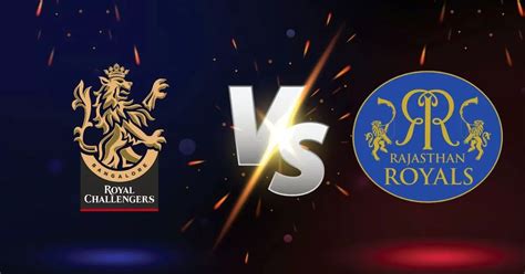 Todays IPL Match 6 April RR Vs RCB Team Squad Match Time Where