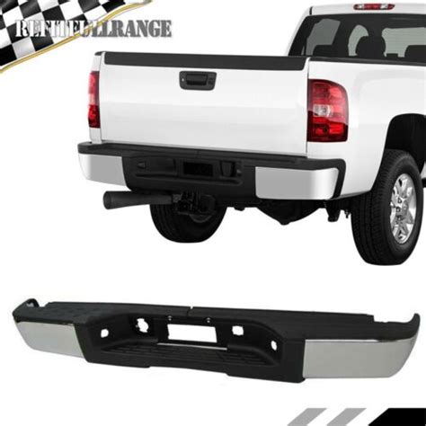 For Chevy Silverado Gmc Sierra Chrome Rear Step Bumper