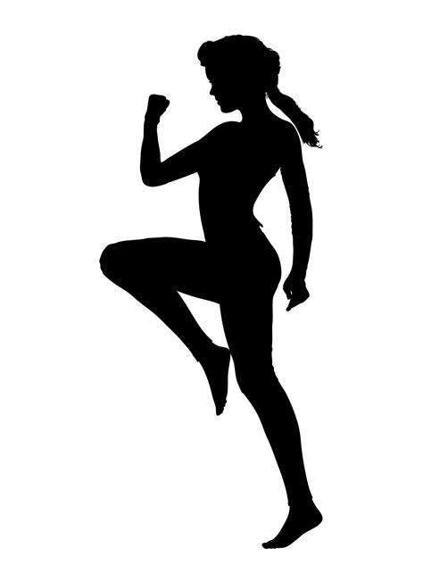 Woman Exercising Silhouette Free Stock Photo Public Domain Pictures