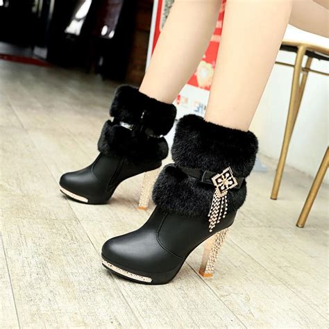 Fur Boots | High Heel Boots | Leather Boots