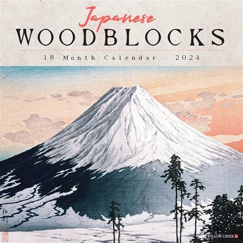 Calendario Japonés De Madera 2024 Willow Creek Press Mx