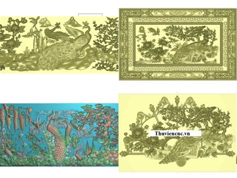 Bộ sưu tập Bộ 10 mẫu thiết kế Jdpaint Tranh Chim Công Hot nhất hiện nay