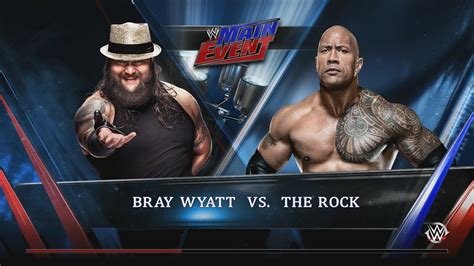 Wwe 2k15 Main Event Bray Wyatt Vs The Rock Youtube