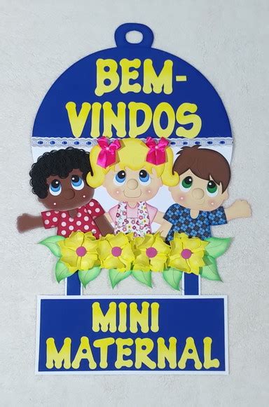 Placa De Porta Bem Vindos Para Sala De Aula Produtos Elo7