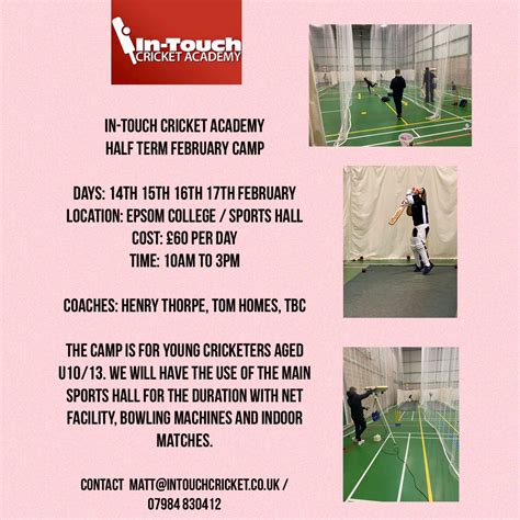 Half Term Camp 2022 In Touch Cricket Academy