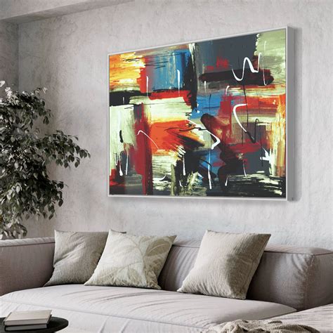 Quadro Decorativo Abstrato Viva La Vida Em Tela Canvas Parcelado S