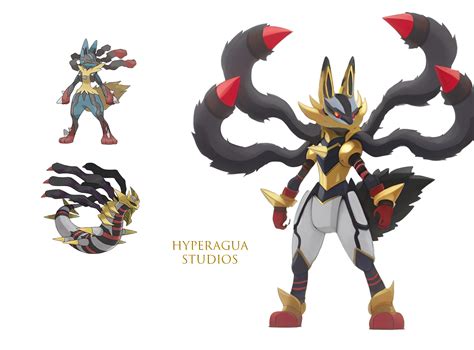 Mega Lucario And Giratina Fusion By Hyperagua On Deviantart