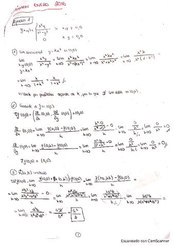 Examen Enero Mates Ii Resuelto Pdf