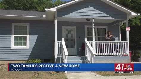 Two Lucky Families Became First Time Homeowners Thanks To The Macon