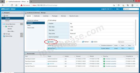 How to Configure VM AutoStart on VMware ESXi? - IP With Ease