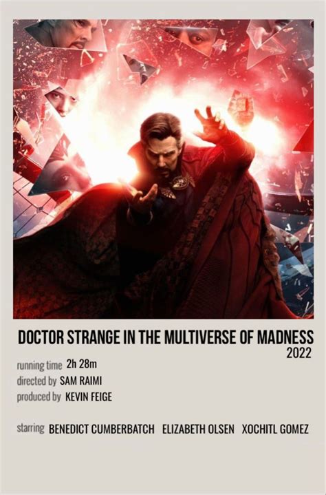 Minimal Polaroid Movie Poster For Doctor Strange In The Multiverse Of