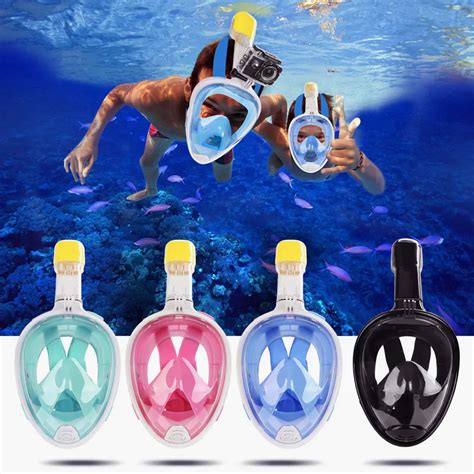 Full Face Snorkeling Mask Set Diving Underwater Swimming Training Scuba