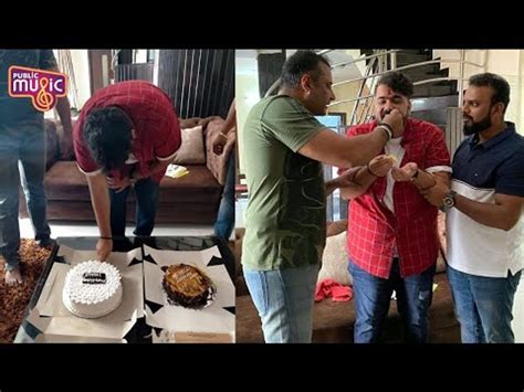 Tharun Sudhir Birthday Celebration At Challenging Star Darshan House