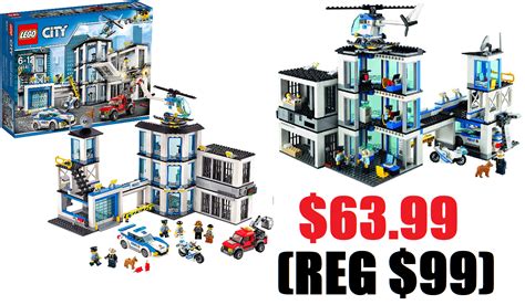 Lego City Police Station Building Kit With Cop Car Jail Cell