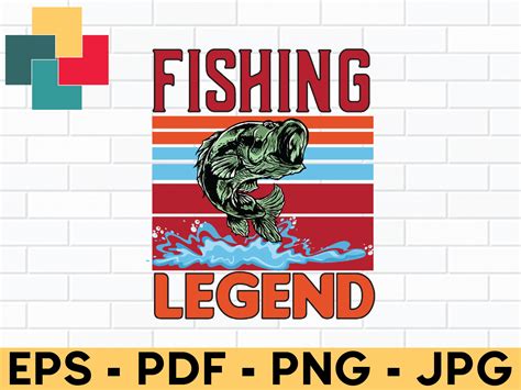 Fishing Legend Sublimation Design Graphic By Creativeprosvg · Creative