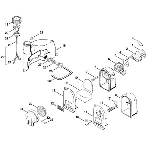 Filter Housing And Fuel Tank Assembly For Stihl Bg Blower L S Engineers