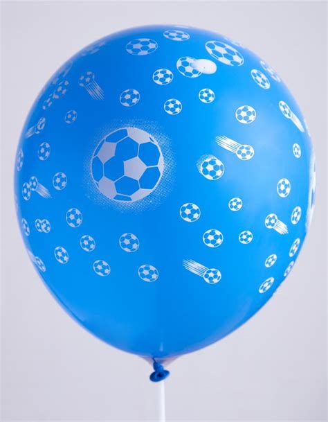 Ballons 12 Imprimé Blanc TOT Ballon Football Assortis Sachet de 50