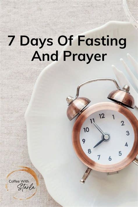 Days Of Fasting And Prayer Guide Coffee With Starla